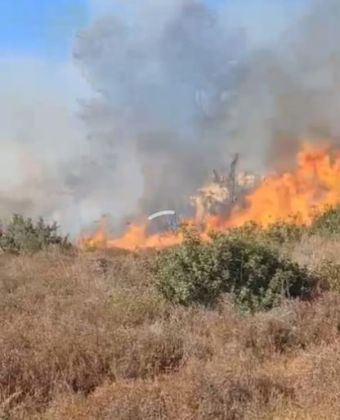 שריפה בשטח פתוח, בית שמש- כוחות הכיבוי השתלטו על האש