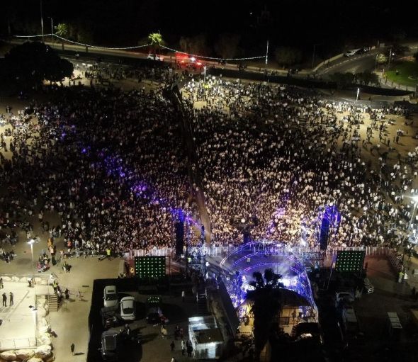 הקהל באירוע בהפרדה צילום: דוברות העירייה