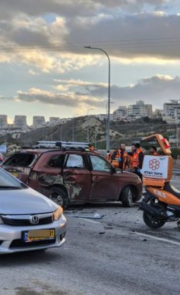 תאונה בצומת זנוח- ילד בן 10 עם חבלת ראש